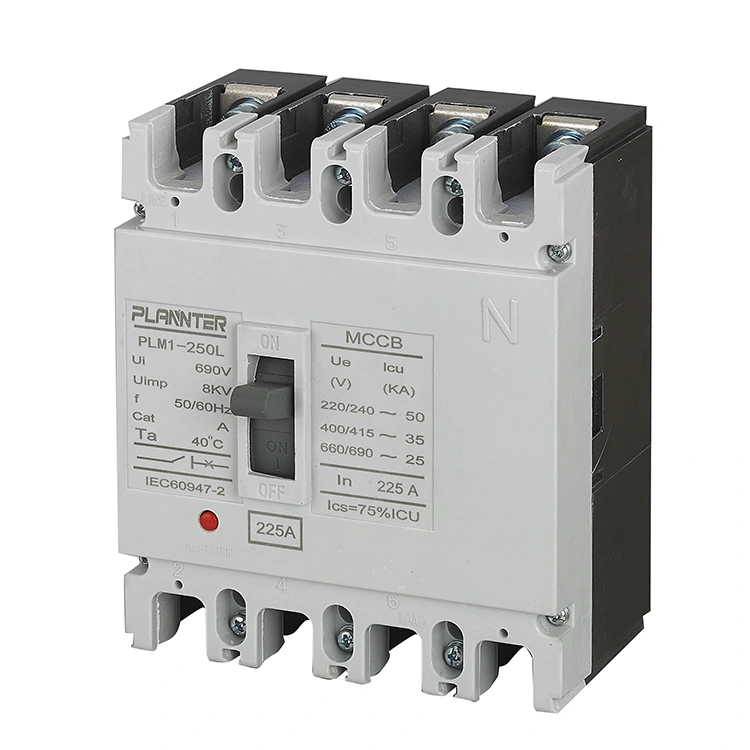AC 4 పోల్ మోల్డ్ కేస్ సర్క్యూట్ బ్రేకర్ 225A